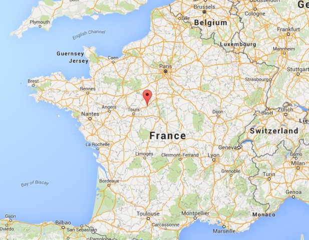 location Menars on map France