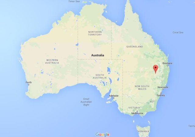 Location Moree on map Australia