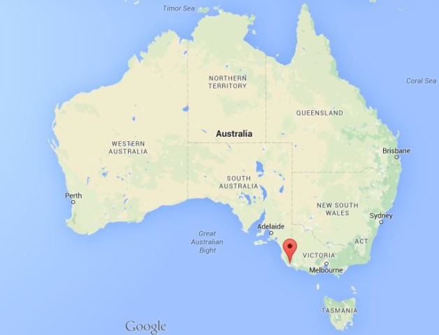 location Mount Gambier on map Australia