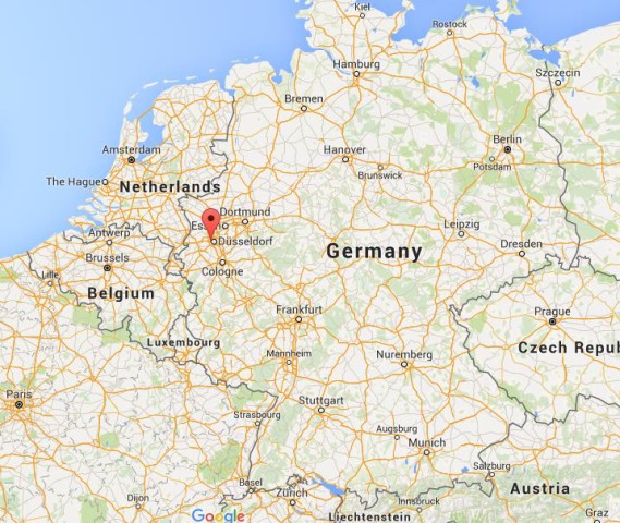 location Neuss on map Germany