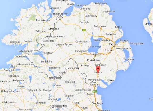 location Newry on map of Northern Ireland