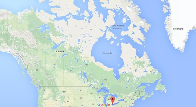 location Pelee Island on map Canada