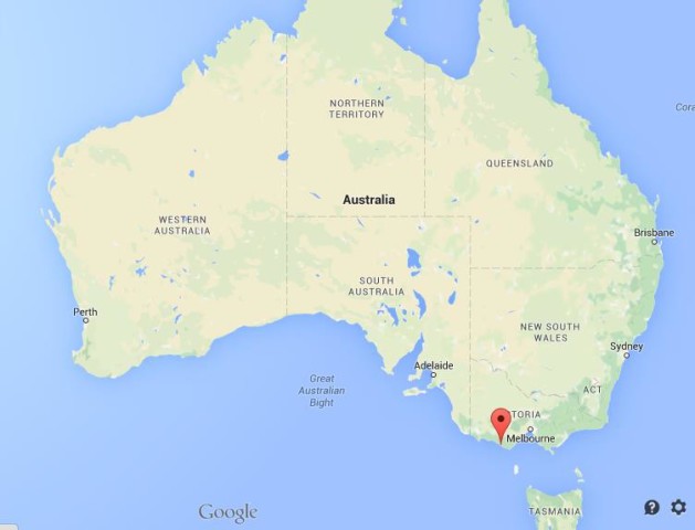 location Port Campbell on map Australia