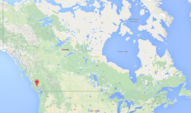 location Quadra Island on map Canada