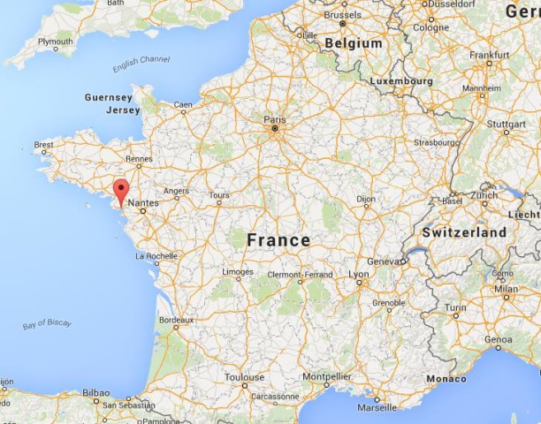 location Saint Nazaire on map France