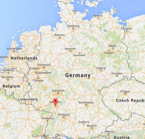 location Speyer on map Germany