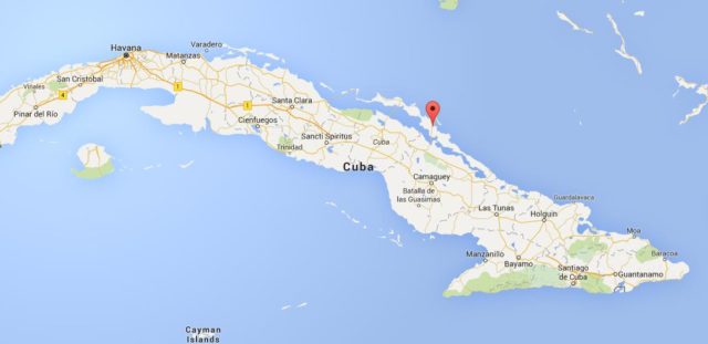 Where Jardines del Rey on map Cuba