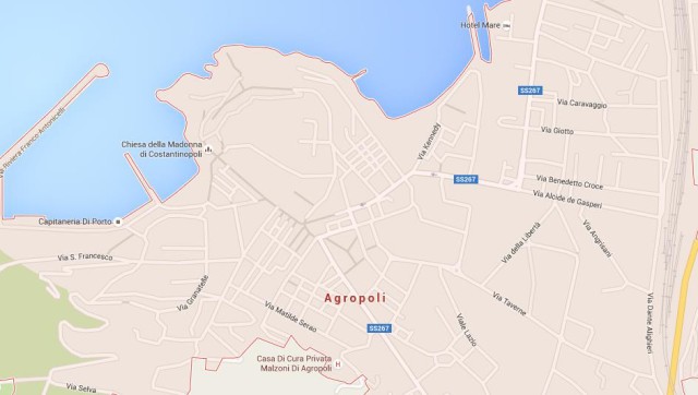 Map of Agropoli Italy