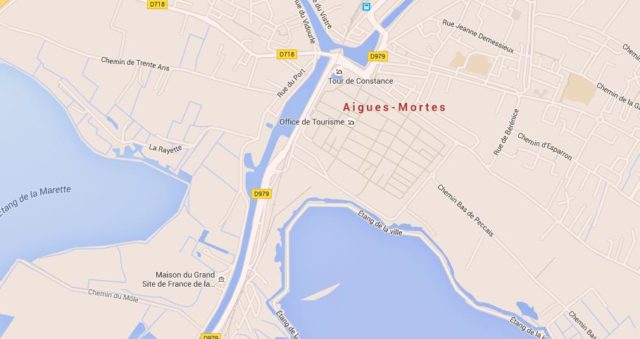 Map of Aigues Mortes France