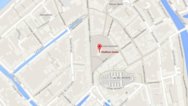 Map of Gouda Old City Hall