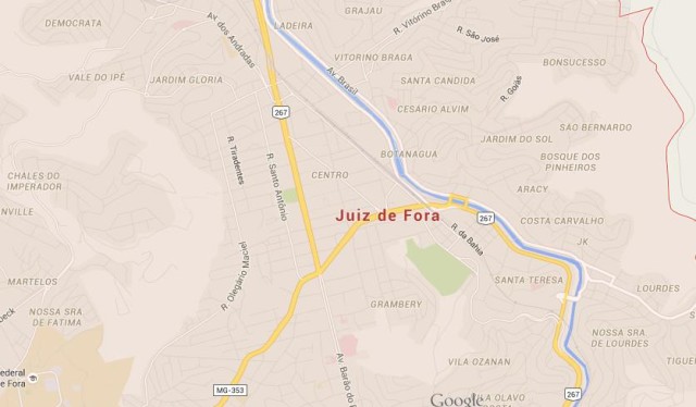Map of Juiz de Fora Brazil
