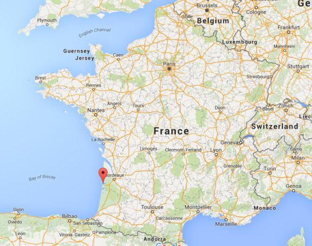 Location Arcachon on map France