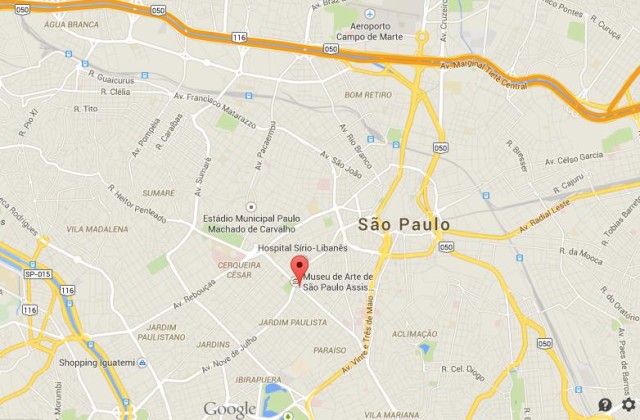 location Avenida Paulista map Sao Paulo