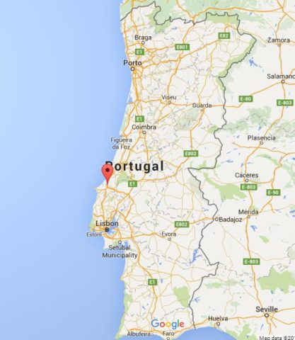 Location Caldas da Rainha on map Portugal