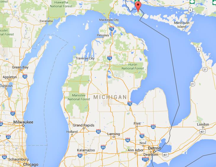 Where Is Drummond Island On Map Michigan