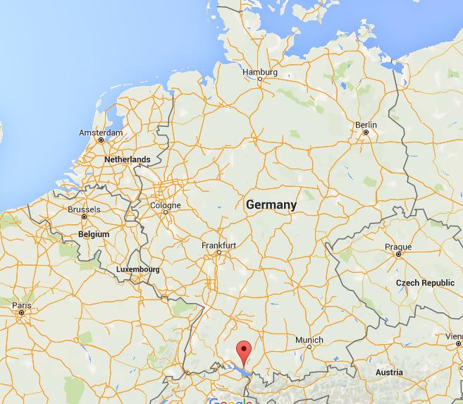 Where Is Friedrichshafen On Map Germany 