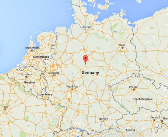 Location Gottingen on map Germany