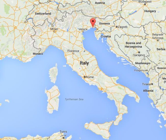location Grado on map Italy