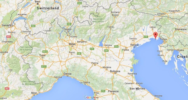 location Grado on map Northern Italy
