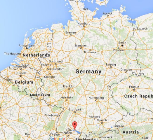 location Konstanz on map Germany