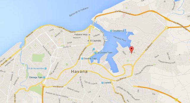 Location Miramar on map Havana