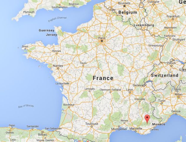 Location Verdon Gorge on map France