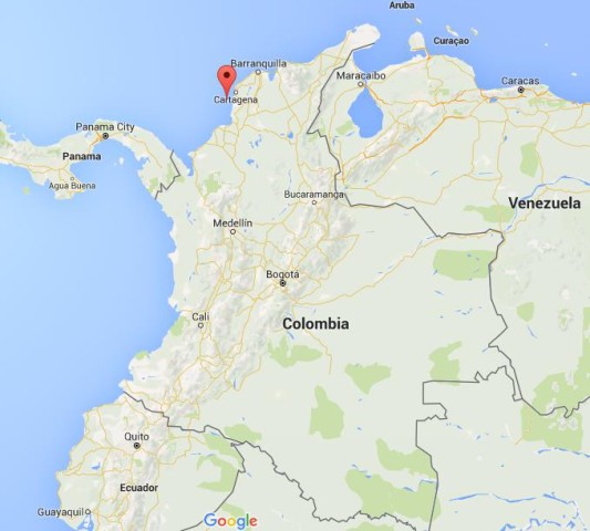 Where are Rosario Islands on map Colombia