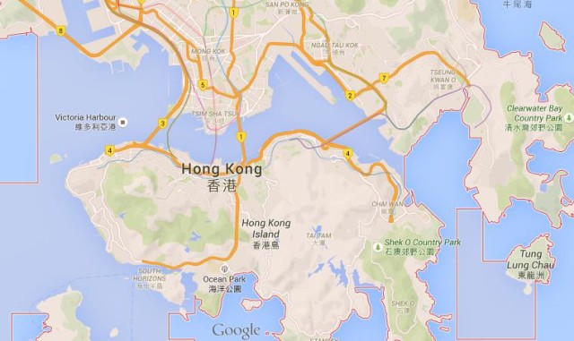 Map of HK