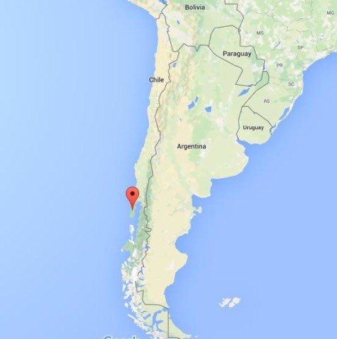 location Chiloe Island on map Chile