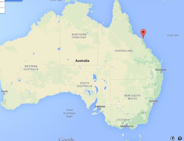 location Daydream Island on map Australia