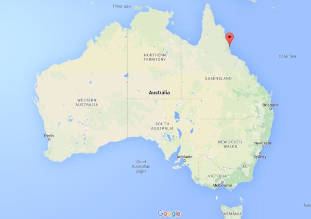 Location Dunk Island on map Australia