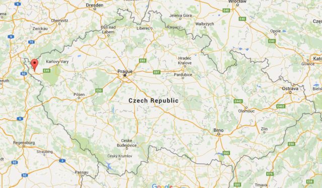 Location Frantiskovy Lazne on map Czech Republic