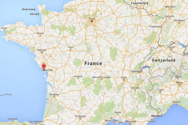 Location Ile de Re on map France