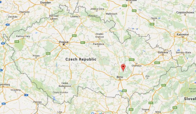 Location Macocha Gorge on map Czech Republic
