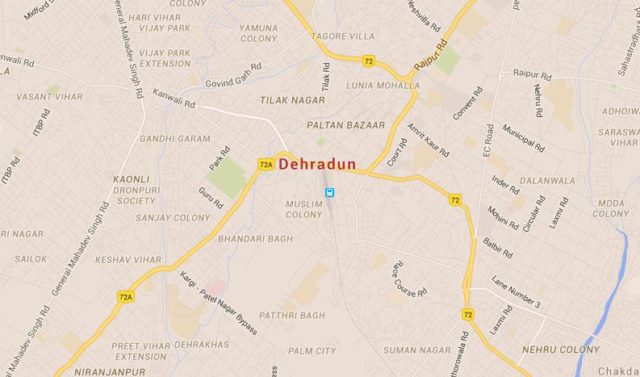 Map of Dehradun India