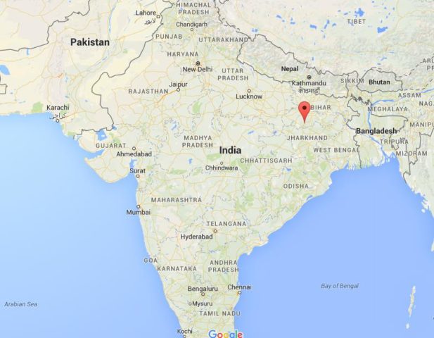 Location Bodhgaya on map India