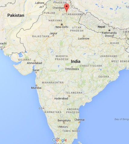 Location Dehradun on map India