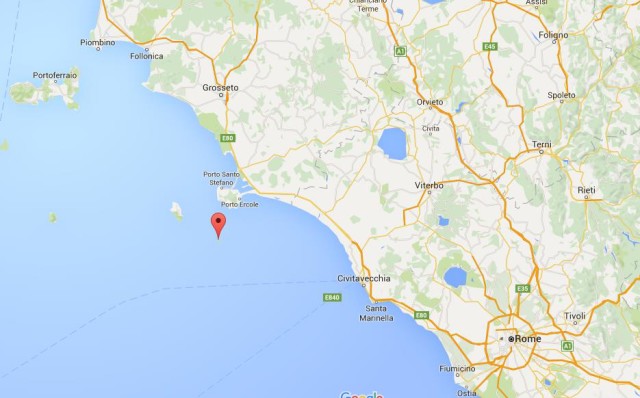 location Giannutri on map