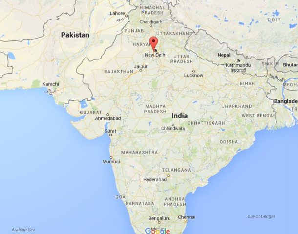 Location Gurgaon on map India