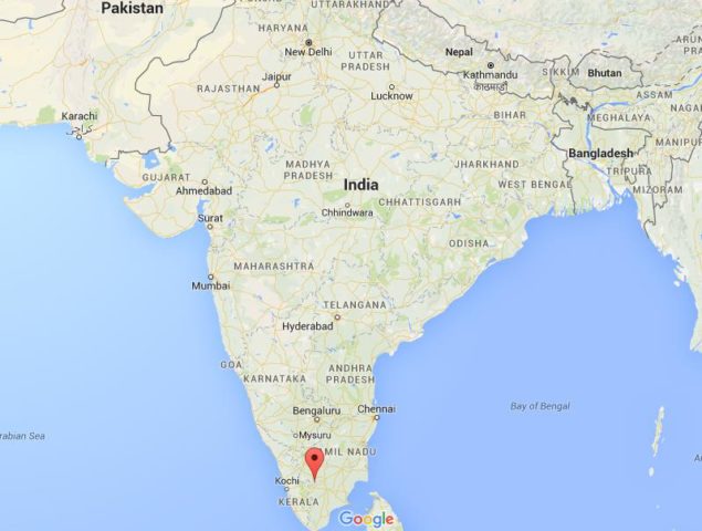 Location Kodaikanal on map India