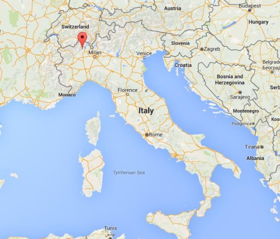 locatio San Giulio on map Italy
