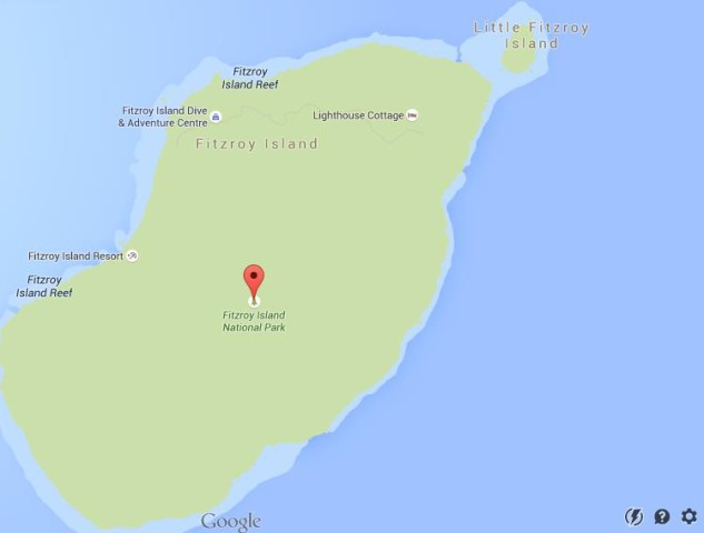 Map of Fitzroy Island Australia