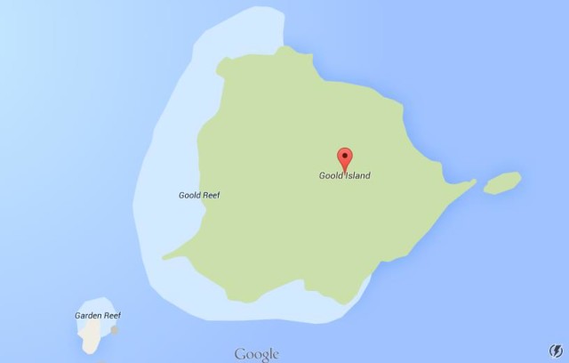 Map of Goold Island Australia
