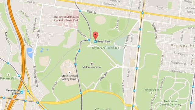 Map of Royal Park Melbourne