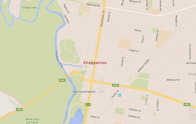Map of Shepparton Australia