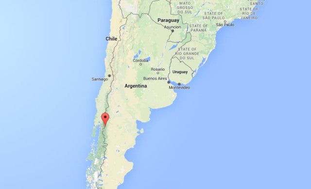 location El Bolson on map Argentina