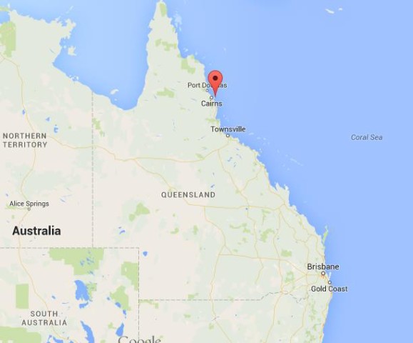 location Fitzroy Island on map Queensland
