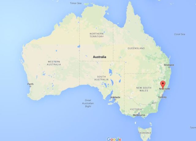 Location Pokolbin on map Australia