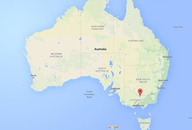 Location Shepparton on map Australia