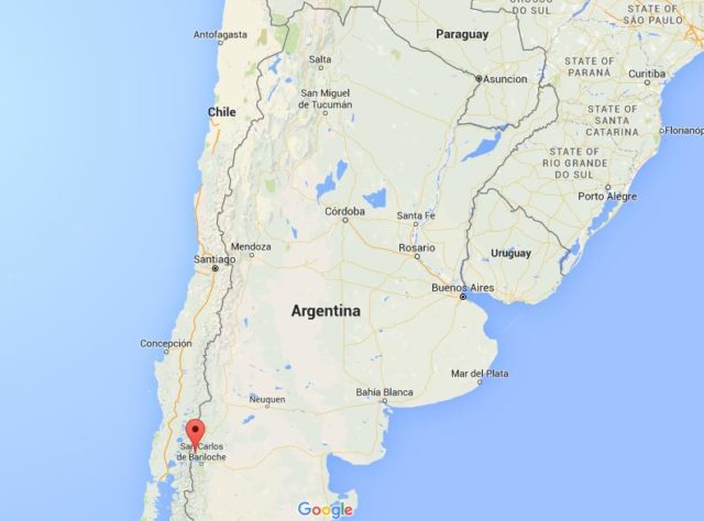 Location Villa La Angostura on map Argentina